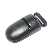 Клипса пластиковая 2 черная