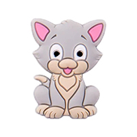 Котенок мини светло серый