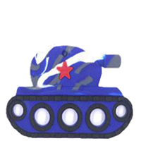 Танк Камуфляж синий