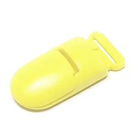 Клипса пластиковая 2 желтая
