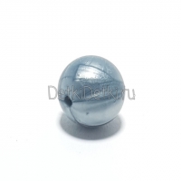 бусина Металлик  серая 12 мм