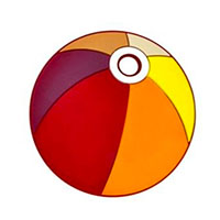 Мяч надувной Красный