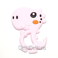 Дино нежно розовый