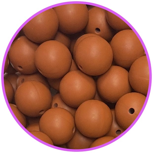 бусина Темно Оранжевая 12 мм