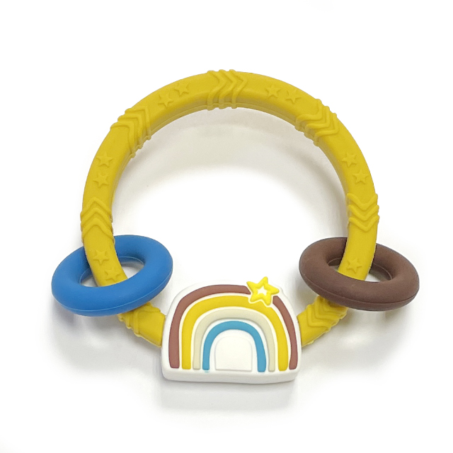 Грызунок браслет mustard Радуга