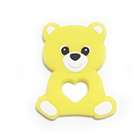 Мишка с сердечком желтый