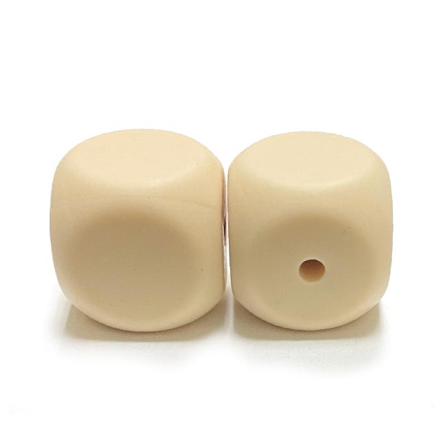 Кубик Бежевый силиконовый