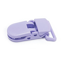 Клипса пластиковая 1 фиолетовая