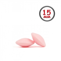 Линза 15 мм нежно розовая силиконовая