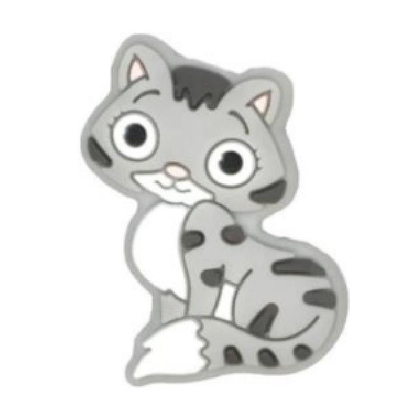 Киска мини с сердечком Светло Серый