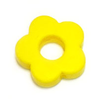 Цветок с отверстием желтый