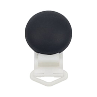 Черная круглая клипса 