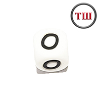 буква O (толстый шрифт, силикон)