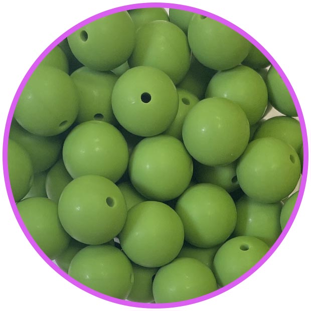 бусина зеленая 15 мм