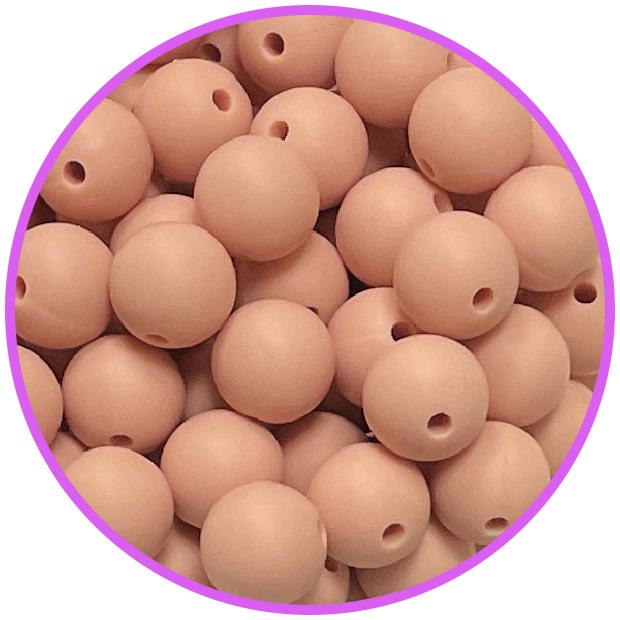 бусина 15 мм Dusty Pink