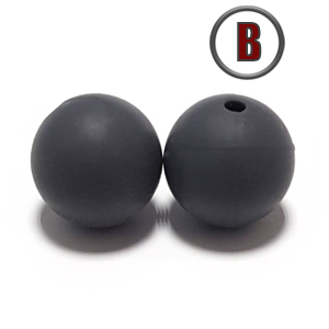 бусина Iron 15 мм. (в цвет пустышки BIBS)