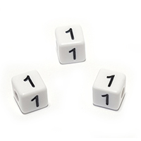 цифра 1 акрил