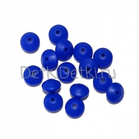 Линза 12 мм Темно синяя силиконовая