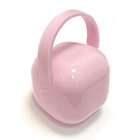 Контейнер Розовый для пустышки с ручкой