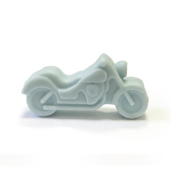 Мотоцикл нежно голубой