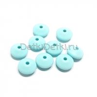 Линза 12 мм Лазурный силиконовая