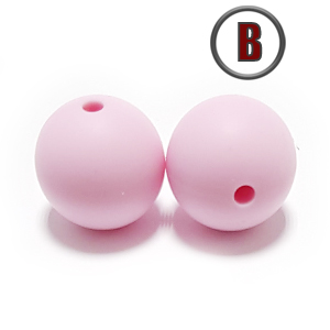 бусина Baby pink 15 мм. (в цвет пустышки BIBS)