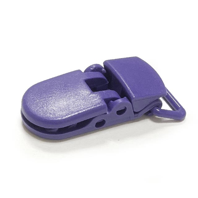 Клипса пластиковая 1 Темно фиолетовый