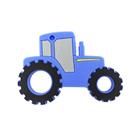 Трактор синий