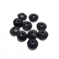 Линза 12 мм Черная силиконовая