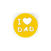бусина I love dad Mustard