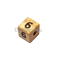 цифра 6 (бук, тиснение)