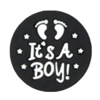 Бусина It's a Boy черный