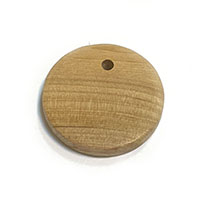 Кулон для гравировки можжевеловая Д 29*5 мм.