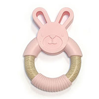 Зайчик на кольце Розовый