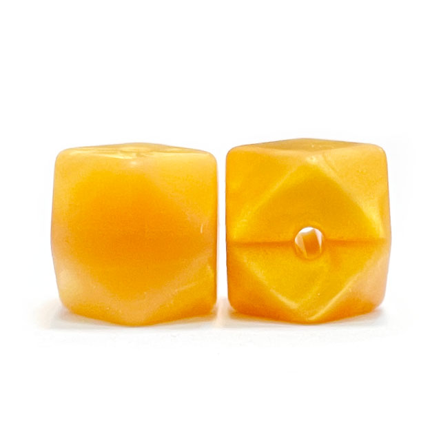 Мини многогранник металлик золото