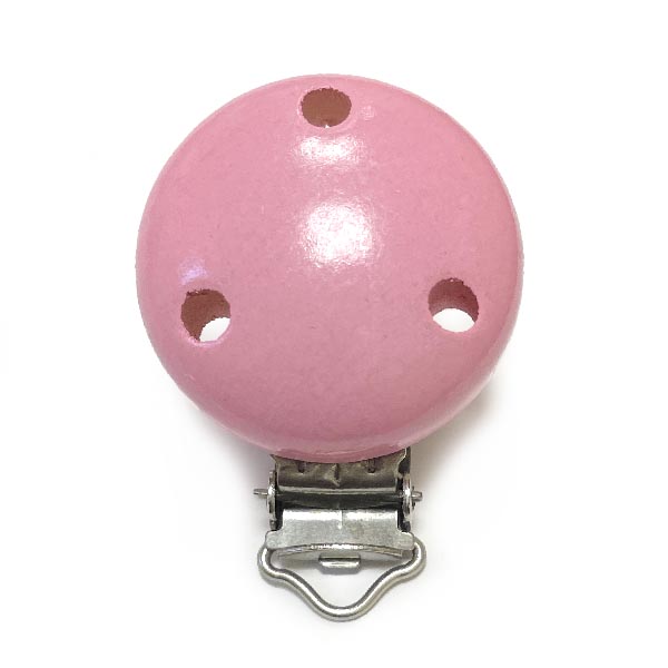 Клипса Розовый (деревянная, германия)