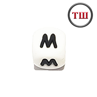 буква M (толстый шрифт, силикон)