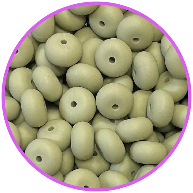 Силиконовый Abacus 14*8 мм Лён