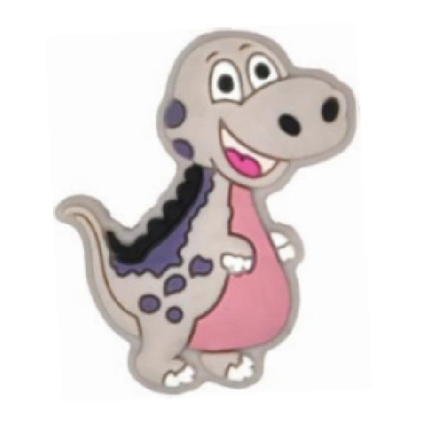 Динозаврик мини с сердечком Rosy Brown