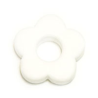 Цветок с отверстием белый