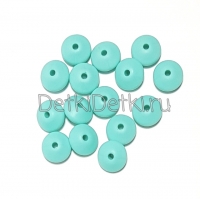 Линза 12 мм Светлая бирюза силиконовая