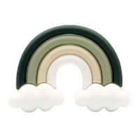 Радуга с облачком темно зеленый