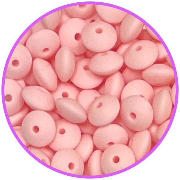 Линза 12 мм Rose Quartz силиконовая (Завод 1)