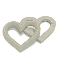 Сердце грызунок Светло Серое