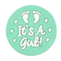 Бусина It's a Girl мята