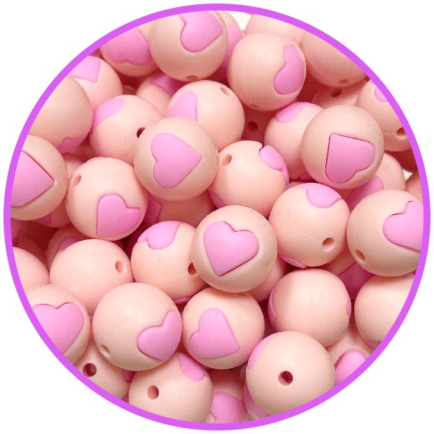 бусина candy pink сердце пинк