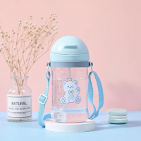 Бутылочка - поильник с ремешком Голубой