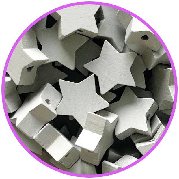 Звезда светло серая (дерево германия)