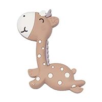 Жирафик лежит светло коричневый