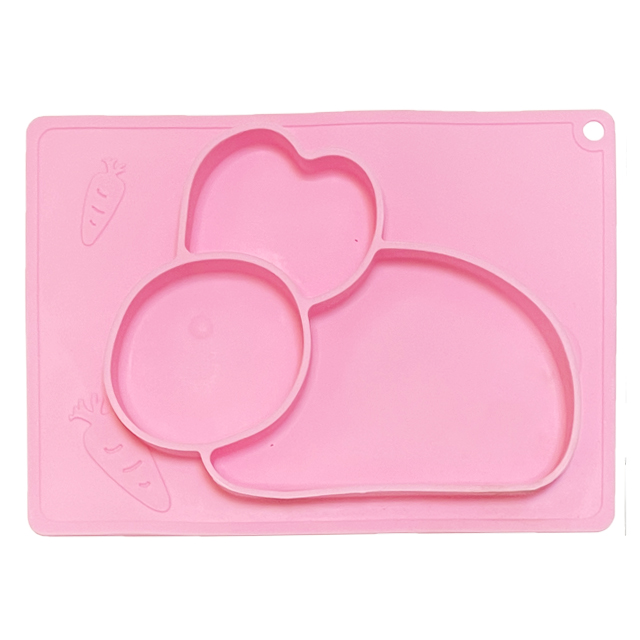 Тарелка кролик Розовый